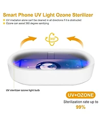 Neewer Uv Light Sanitizer Box Portable 10W Phone Wireless Charging Disinfection Lamp with Aroma Diffuser Sterilizing Box For Jewelry Watch Wallet Keys