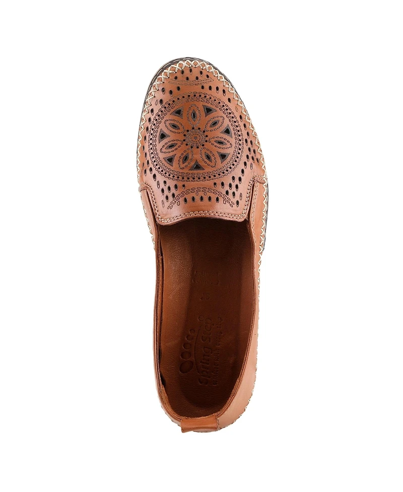 Spring Step Ingrid Women's Loafer with Laser-Cut Detail