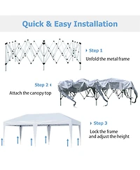 Sugift 10 x 20 Feet Pop Up Canopy Tent with Carry Bag for Party Bbq