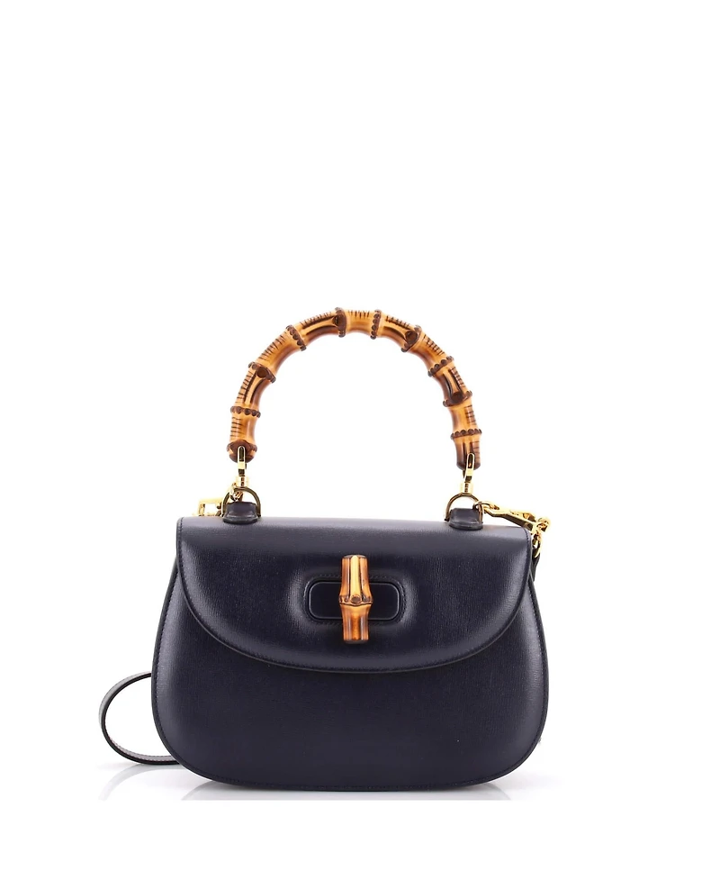 Pre-Owned Gucci Medium Bamboo 1947 Top Handle Bag Leather