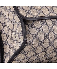 Pre-Owned Gucci Large Web Loop Messenger Gg Coated Canvas