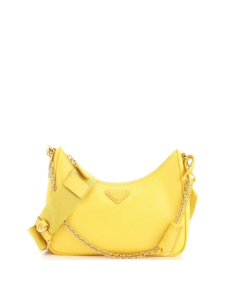 Pre-Owned Prada Small Re-Edition 2005 Shoulder Bag Saffiano Leather