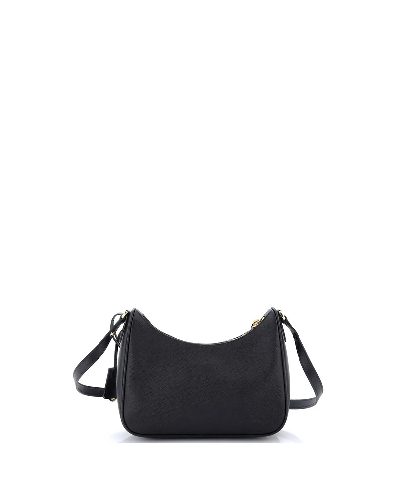 Pre-Owned Prada Mini Re-Edition Hobo Saffiano Leather