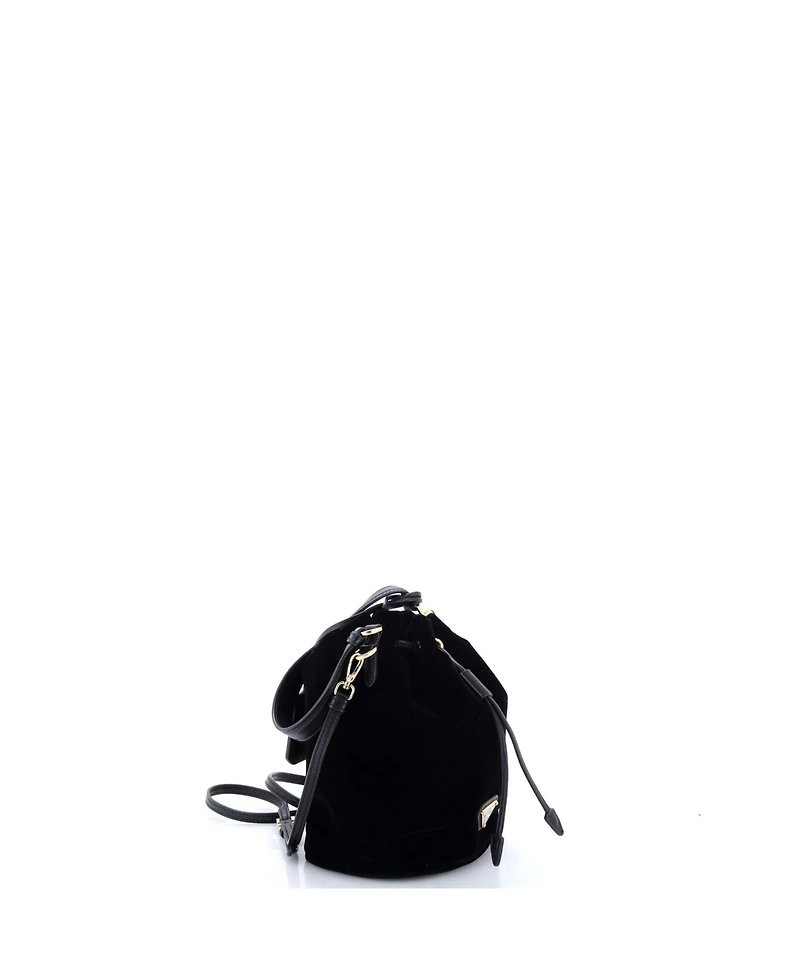 Pre-Owned Prada Mini Top Handle Bucket Bag Velvet