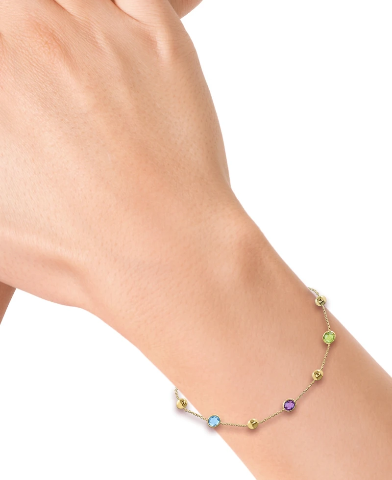 Effy Collection Multi-Gemstone (1-3/8 ct. t.w.) Bracelet in 14k Yellow Gold