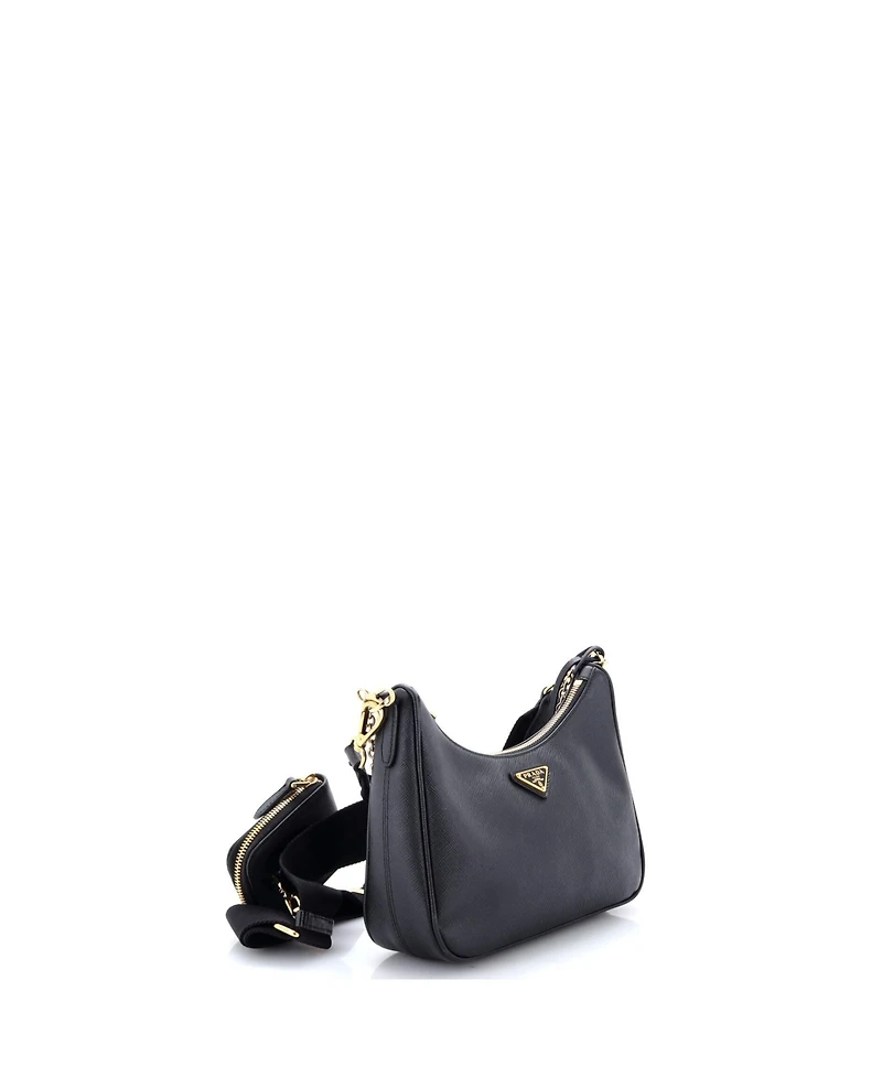 Pre-Owned Prada Small Re-Edition 2005 Shoulder Bag Saffiano Leather