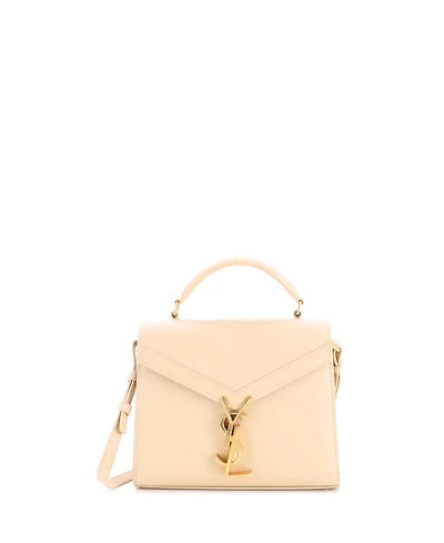 Pre-Owned Saint Laurent Mini Cassandra Top Handle Bag Leather
