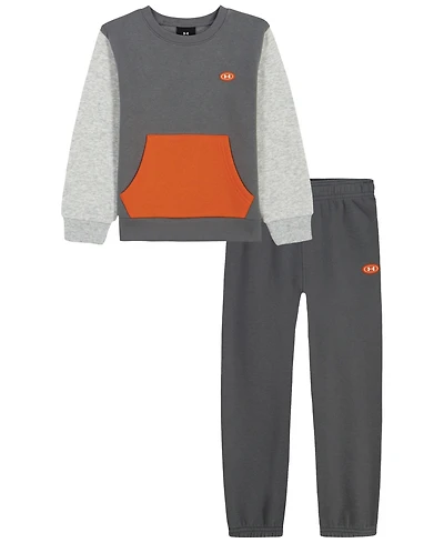 Under Armour Boys' 4-7 Long-Sleeve Sweatshirt and Pants, 2-Piece Set