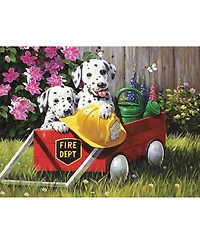 SunsOut Fire Waggin' 500 piece Jigsaw Puzzle for Adults