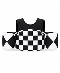 Aofar Kidsco Swim Vest Puddle Jumper Float Aid Shoulder Straps Arm Wings Checkerboard 2-6 Years