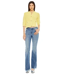 KanCan Women's Jennie Mid Rise Wide-Leg Jeans