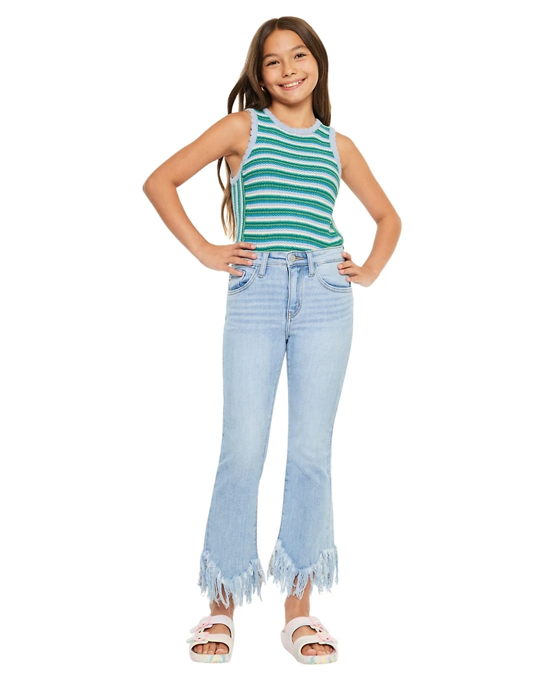 KanCan Big Girls Beth High Rise Crop Bootcut Jeans