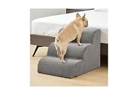 Zeny Staircase ramps designed for small dogs and cats, high-density foam curved pet steps
