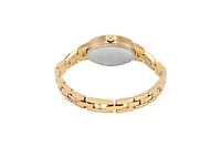 Peugeot Women's 14K -Plated Dial 30x25mm Oval Dial Link Bracelet Watch