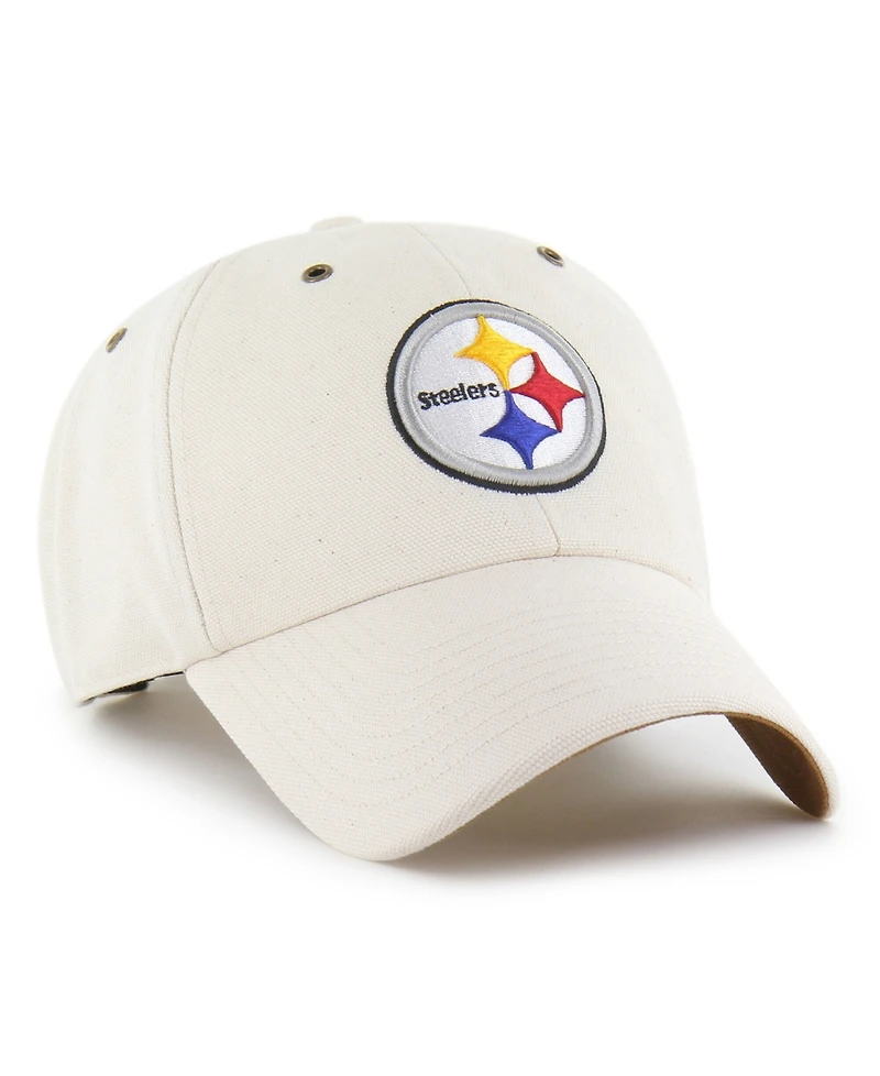 Carhartt x '47 Men's Natural Pittsburgh Steelers Undyed Clean Up Adjustable Hat