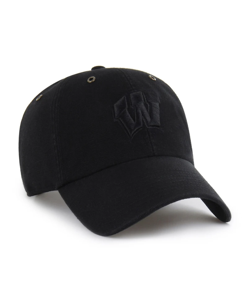 Carhartt x '47 Men's Black Wisconsin Badgers Clean Up Adjustable Hat
