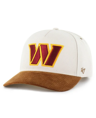 Carhartt x '47 Men's Natural/Brown Washington Commanders Undyed Relaxed Hitch Adjustable Hat