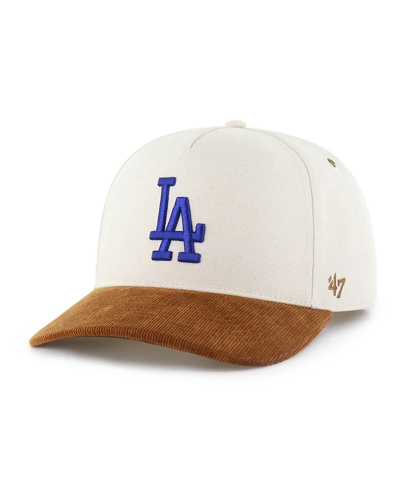 Carhartt x '47 Men's Natural/Brown Los Angeles Dodgers Undyed Relaxed Hitch Adjustable Hat