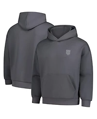 LevelWear Men's Gray Usmnt Luxe Signature Tri-Blend Pullover Hoodie