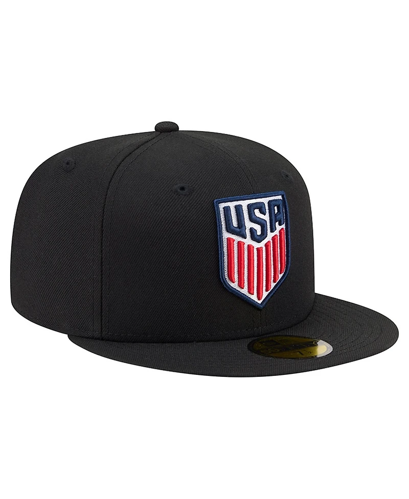 New Era Men's Black Usmnt 59FIFTY Fitted Hat