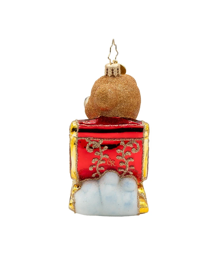 Christopher Radko 4.25" Beary Merry Sleigh Ornament