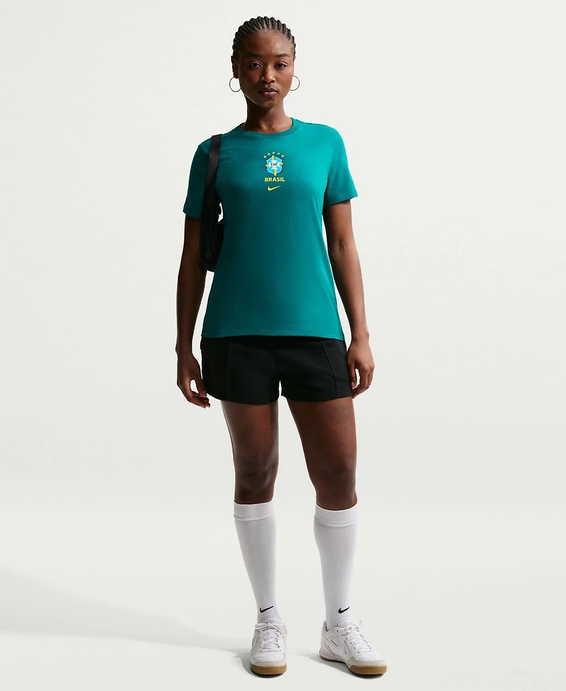 Nike Women's Green Brazil National Team Crest T-Shirt