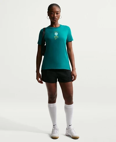 Nike Women's Green Brazil National Team Crest T-Shirt