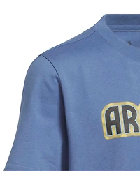 Adidas Big Boys and Girls Blue Argentina National Team Jersey Hook T-Shirt