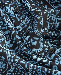 I.n.c. International Concepts Women's Paisley Sleeveless Button-Down Blouse, Created for Macy's