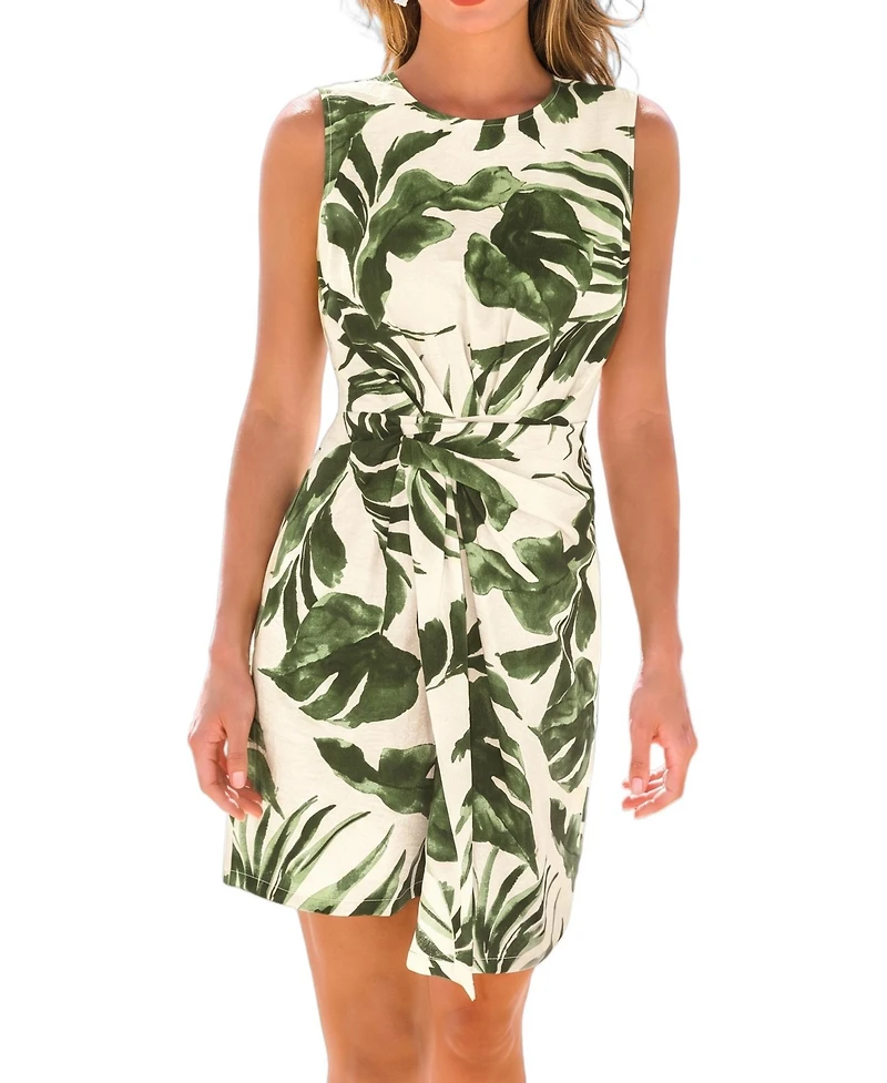 Cupshe Women's Charmer Tropical Mini Beach Dress