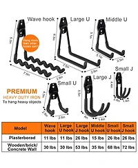 Xdovet Garage Hooks Heavy Duty Wall Mount Organizer Storage Hanger