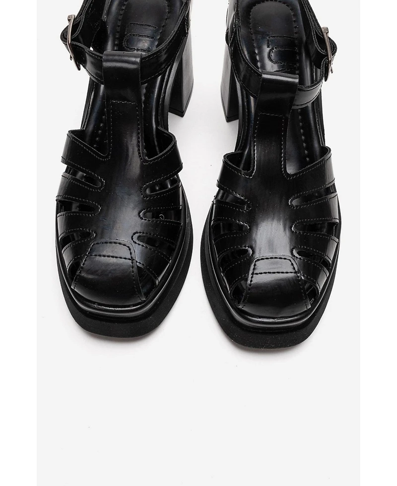 Prologue Shoes Women's Rovena Platform Block Heel Sandal