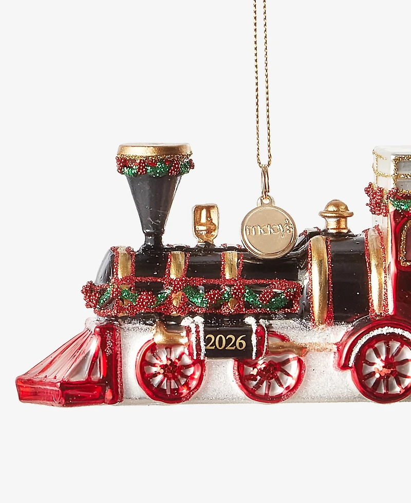 Holiday Lane Macy's 100th Thanksgiving Day Parade Glass Train Ornament, Macy's Exclusive