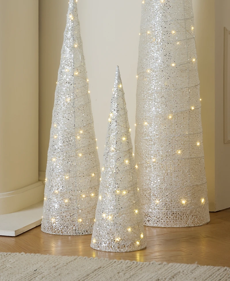Holiday Lane Opulence 24'' Tree with Led Light Decor, Macy's Exclusive