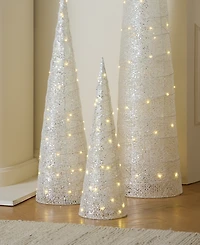 Holiday Lane Opulence 24'' Tree with Led Light Decor, Macy's Exclusive