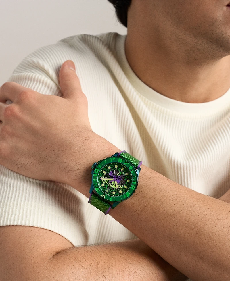Fossil Men's Marvel x Fossil Limited-Edition Incredible Hulk Watch 45mm