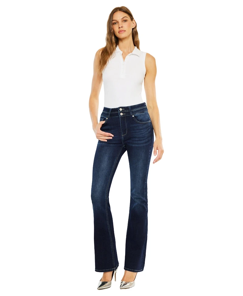 KanCan Women's Gisella High Rise Bootcut Jeans