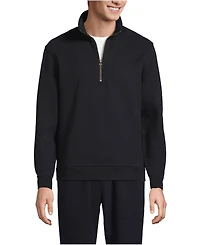 Lands' End Men's Long Sleeve Serious Sweats Quarter Zip Sweatshirt