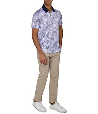 Society of Threads Men's Regular Fit Micro Paisley Performance Polo