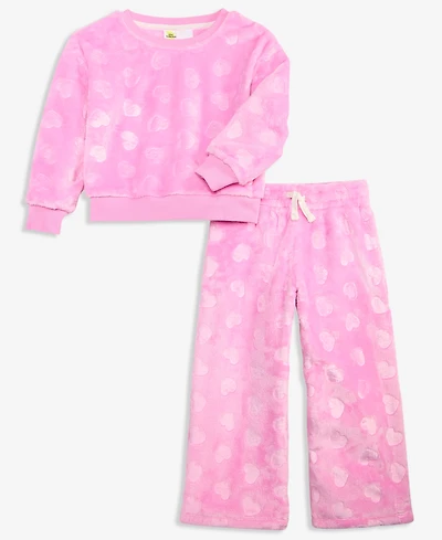 Epic Threads Toddler Girls' 12M-5T Long-Sleeve Crewneck Top and Pants, 2-Piece Set, Macy's Exclusive