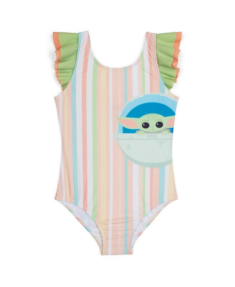 The Mandalorian Girls Star Wars One Piece Bathing Suit to