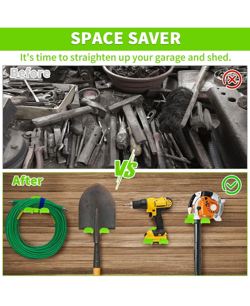 Xdovet Trimmer Rack Wall Mount Weed Eater Hanger Garden Tool Organizer Hooks