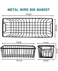 Xdovet Metal Wire Wall Mount Storage Basket