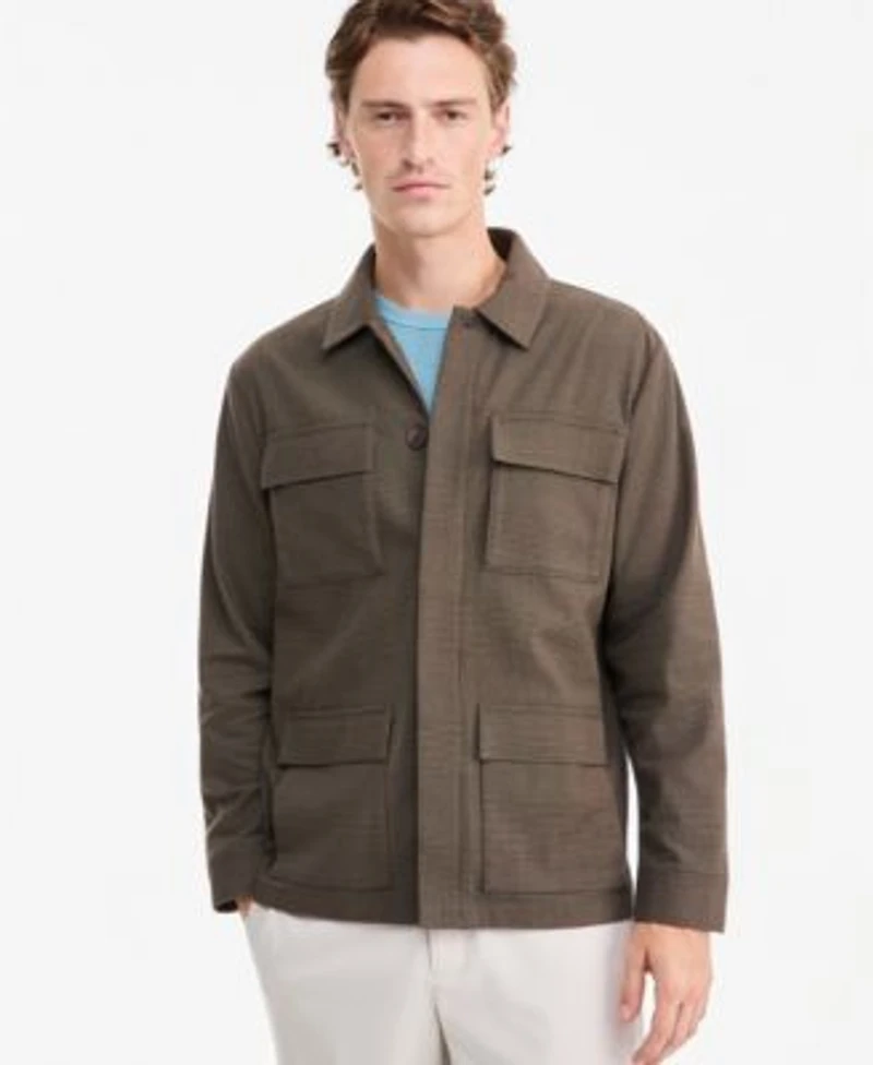 Alfani Mens Field Jacket Tee Woven Pants Macys Exclusive
