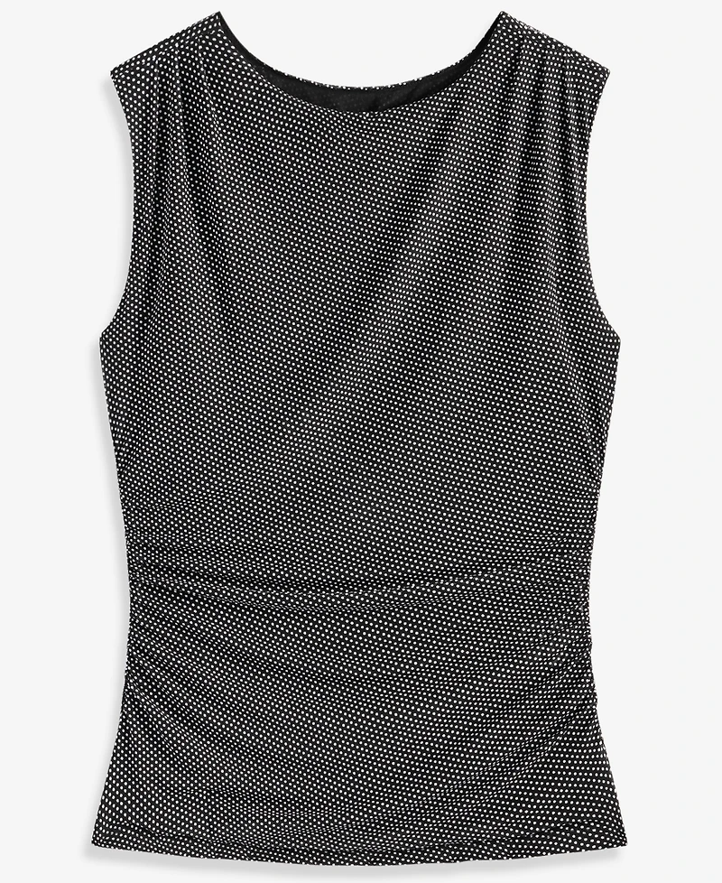 I.n.c. International Concepts Women's Sleeveless Printed Mesh Top, Macy's Exclusive
