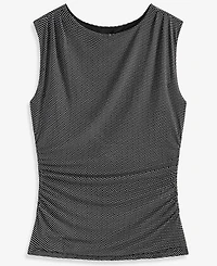 I.n.c. International Concepts Women's Sleeveless Printed Mesh Top, Macy's Exclusive