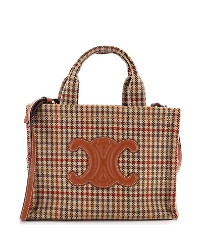 Pre-Owned Celine Small Cabas Thais Tote Tweed