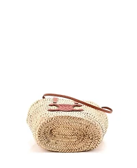 Pre-Owned Celine Teen Classic Panier Basket Tote Raffia and Leather