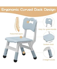 gaomon 3-Level Height Adjustable Kids Chair, Plastic Toddler Chair for Children Ages 2-6, Ideal for Home, Classroom & Nursery Use