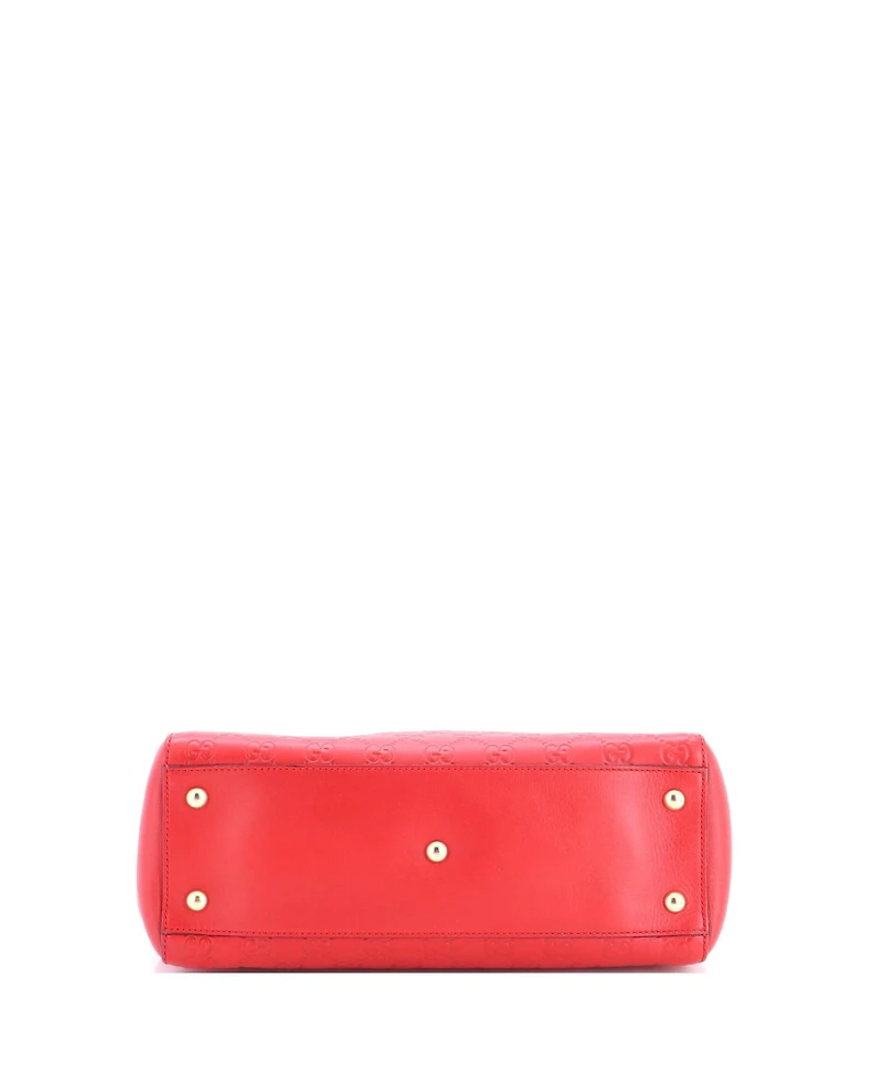 Pre-Owned Gucci Medium Soft Signature Shoulder Bag Guccissima Leather